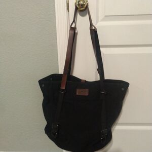 ARCH The Original Arch Bag Black Large Canvas & Leather Bag